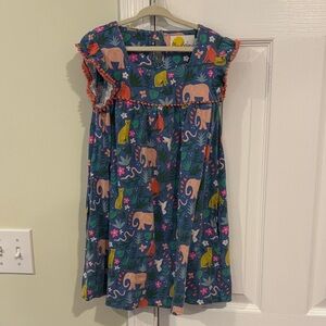 Mini Boden Blue Elephant Print Kids Dressing